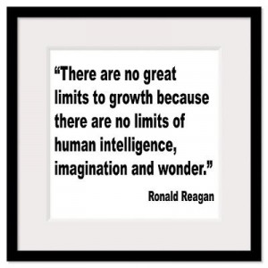 ... > Wall Art > Framed Prints > Reagan Growth Quote Framed Print