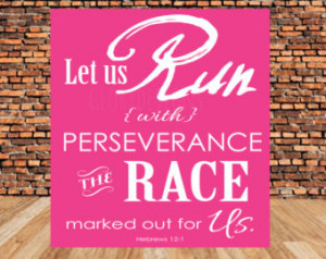 Bible Verse, Scripture Printable, Scripture art, Run with perseverance ...