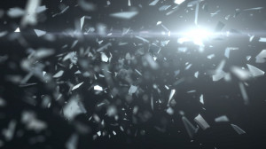 Shattered glass wallpaper