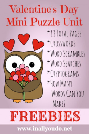 ... any of my other Valentine’s Day resources for even more themed fun