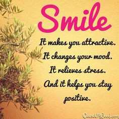 grin it make you alluring it changes your mind-set it remembers ...