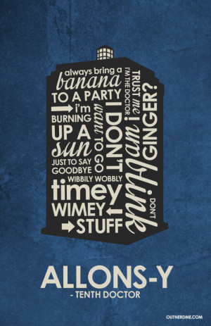 10th Doctor Who Inspired Quote Poster by outnerdme