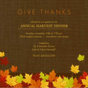 ... Of Fall Leaves Thanksgiving Invitation Printable Thanksgiving Game