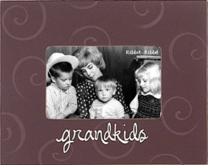 ... > Kids Decor > Kids Picture Frames > Grandkids Picture Frame in Bark