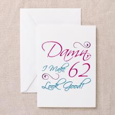 62nd Birthday Humor Greeting Card for