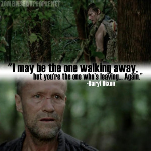 Daryl finally told Merle off! You're a simple-minded piece of shit ...