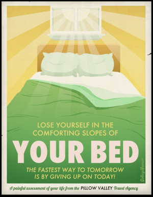 Humorous Travel Posters for Staycations » Man Made DIY >>I go here on ...