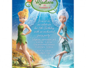 Tinker Bell Invitation for Birthday Party - Tinkerbell Secret of the ...