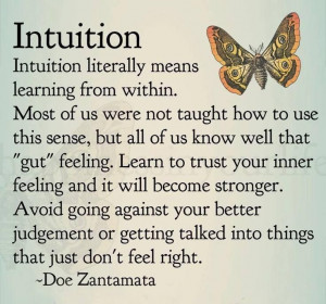 intuition... Must teach kids about intuition.