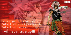 Fairy Tail Quotes Wendy Natsu's quote~fairy tail by