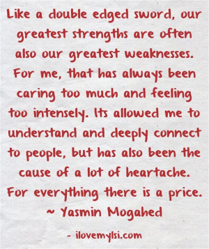 Caring too much, feeling too intensely. » Love, Sex, Intelligence # ...
