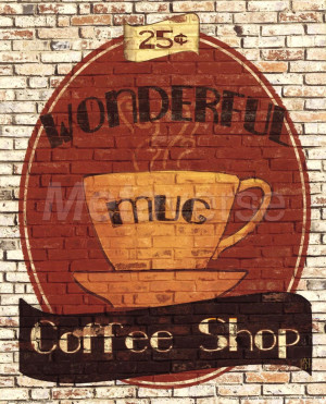 Wonderful Coffee Shop by Avery Tillmon art print