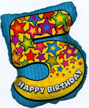 happy birthday baltimore happy 5th birthday balloon happy 5th birthday ...
