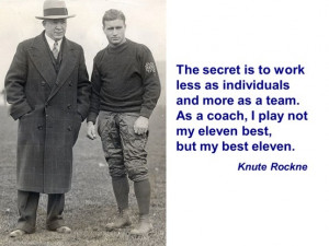 Knute Rockne Head Coach - Notre Dame 4 National Championships ...