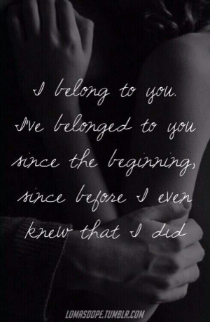 belong to you