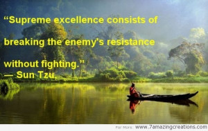 enemy s resistance without fighting sun tzu success quote