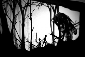 ... book that re-images the folk story Hänsel and Gretel using paper cuts