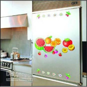 Wholesale - Fresh fruit wall stickers wall quotes vinyl stickers for ...