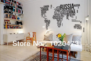 Removable-Wall-Decals-Kids-World-Map-Vinyl-Quote-World-Map-Poster-Home ...