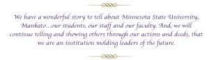 We have a wonderful story to tell about Minnesota State University ...