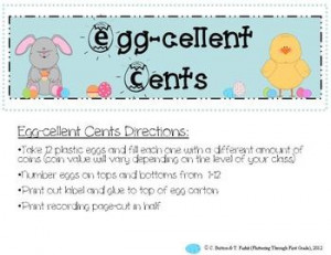 Have an Egg-cellent time practicing counting money with Egg-cellent ...