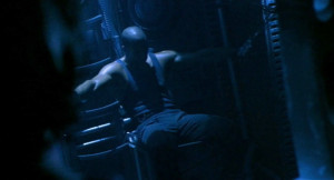 ... of Vin Diesel, portraying Richard B. Riddick in 