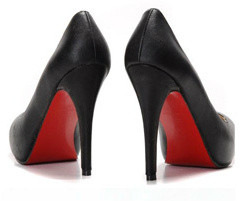 Simple, Black, Red Bottom Designer Heels