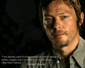 Norman Reedus-Angels and Devils Wallpaper by digikatdesigns