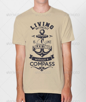 Sailing Quote T-shirt Design