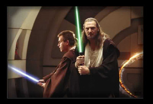 Star Wars Prequels Master Qui-Gon Jinn & Padawan Obi-Wan Kenobi