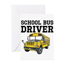 School Bus Driver Greeting Cards for