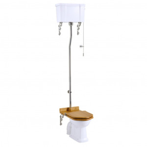Phoenix Balmoral Low Level WC With High Level Cistern Chrome Flush