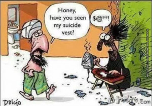 Funny terrorist cartoon