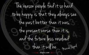 So hard to be happy | Quotes on Slapix.com