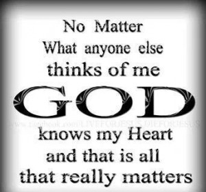 God know our hearts