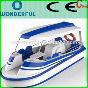 funny amusement water parks fiberglass foot pedal boat for leisure ...