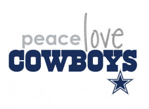 Peace Love Dallas Cowboys