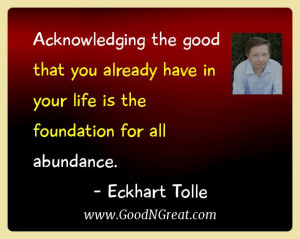 Eckhart Tolle Gratitude Quotes