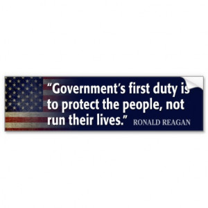 Ronald Reagan Quote on Socialism Bumper Stickers