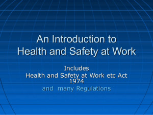 health and safety induction health safety