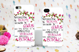 Imperfect-Quotes-By-Marilyn-Monroe-Style-Hard-White-Skin-Case-Cover ...