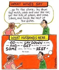 funny cartoons so true funny stuff humor quotes husband hearing ...