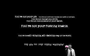 Fight Club Quotes X Art Hd Wallpaper with 2560x1600 Resolution