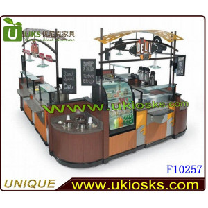 EXW fast food kiosk outdoor mall food kiosk design crepe kiosk for