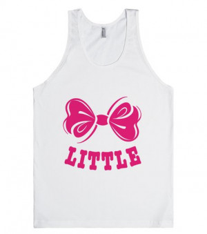 Big Sis Lil Sis Reveal Frat Tank - Sorority Bows - Little (Sweet ...