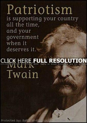 mark twain, quotes, sayings, patriotism, government
