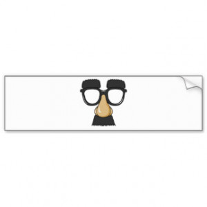 Groucho Glasses (a.k.a. the Beaglepuss) Car Bumper Sticker