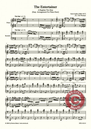 Joplin The Entertainer A Ragtime Two Step Bearbeitet F picture
