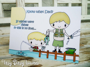 Fishing Buddy Greeting Card / Daddy Birthday Card / Father's Day Card ...