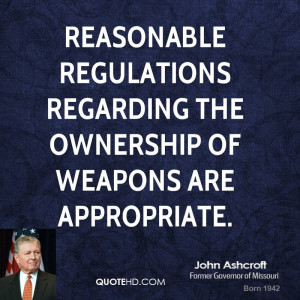 Reasonable regulations regarding the ownership of weapons are ...
